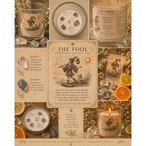 The Fool Tarot Card Tea Light Set